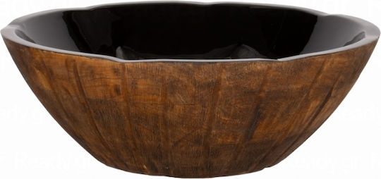 Ready Σαλατιέρα Ξύλινη Καφέ 35x35x7.6cm
