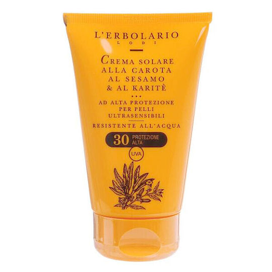 L' Erbolario Carrot Sesame & Shea Αντηλιακή Κρέμα Προσώπου & Σώματος SPF30 75ml