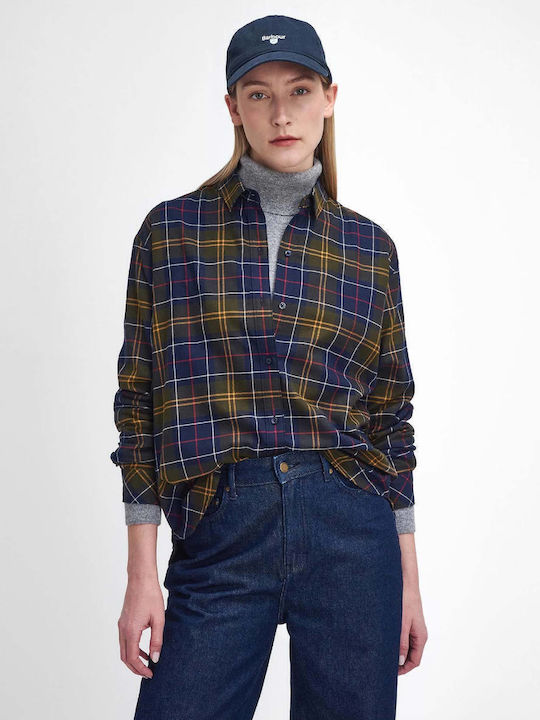 Langärmelig Damen Hemd Tartan Geprüft
