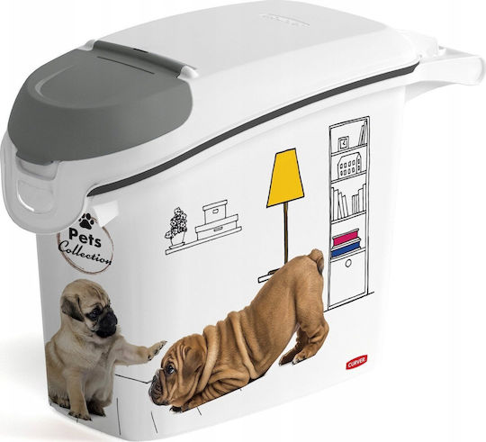 Curver Plastic Feeder for Dog & Cat 15lt 23cm in White Color