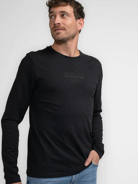 Artwork T-shirt Petrol, Black