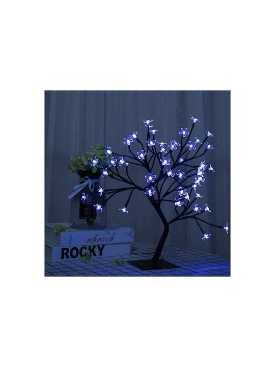 Christmas Decorative Illuminated Cherry Tree Natural Appearance Electric Black