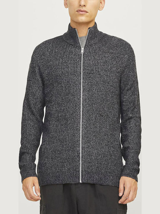 Men's Knitted Cardigan Asphalt