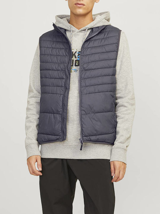 Jack & Jones Без Ръкав Puffer Тъмносиво сиво