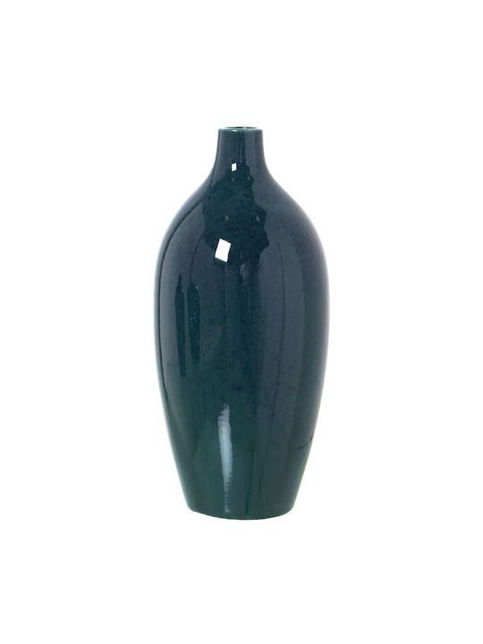 Vase Alexandra House Living Dark Green Ceramic 14 X 14 X 27 Cm