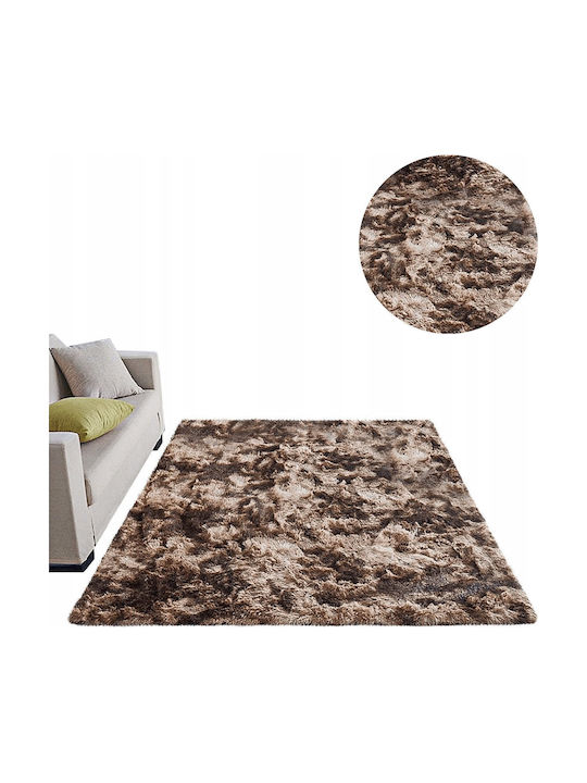 Rug Rectangular Shaggy Coffee