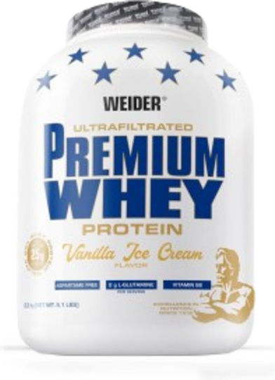 Weider Premium Протеин Суроватъчен с Вкус Ванилов сладолед 2.3kg