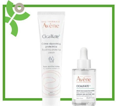 Avene Avene Skin Recovery Box Cicalfate + Repairing Protective Cream Επανορθωτική Κρέμα Προστασίας 100ml & Intensive Skin Recovery Serum-επανορθωτικός Ορός Ευαίσθητο Δέρμα 30ml