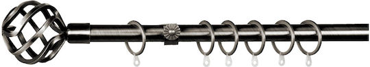 Ausziehbare Metallische Vorhangstange Einzeln Φ16mm 160-310cm Chrom 69163
