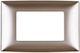 Elmark Lecce Switch Frame 6 Positions Horizontal Installation in Gold Color 266061