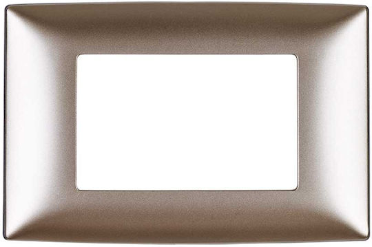 Elmark Lecce Switch Frame 6 Positions Horizontal Installation in Gold Color 266061