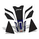 GP Kompozit Motorcycle Frame Protectors Blue
