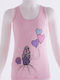Kinder-Unterhemd Tank-Top Pink