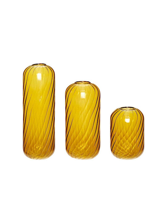 Hubsch Decorative Vase Yellow