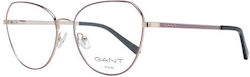 Gant Frame Femei Metalic Rame Ochelari Fluture Roz GA4121 028