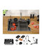 Chiuvetă încorporată 68x46 cm Set complet robinet 8 piese oțel inoxidabil antracit Ml Design