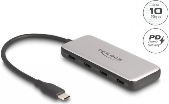 DeLock USB Хъб 10 Порта USB 3.2 с Връзка USB-A