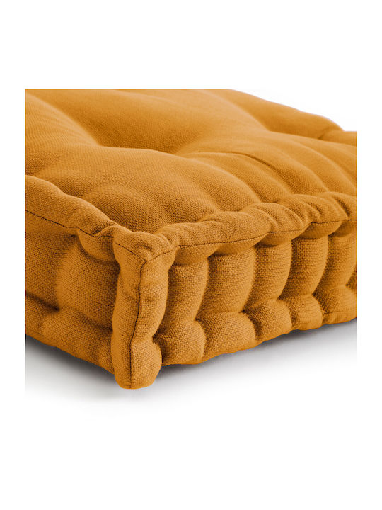 Bean Bag Bolster Poof Yellow 120x60cm