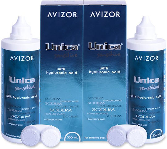 Avizor Unica Sensitive Разтвор за контактни лещи 2x350мл