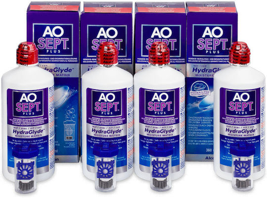 Alcon Plus Hydraglyde Kontaktlinsenlösung 4x360ml