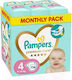 Pampers Πάνες με Αυτοκόλλητο Premium Care No. 4 για 9-14kg 174τμχ