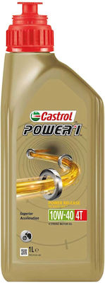 Castrol Power 1 Λάδι Μοτοσυκλέτας για Τετράχρονους Κινητήρες 10W-40 1lt