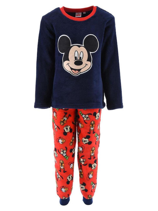 Superheroes Kids Pyjamas Winter Fleece Navy Mickey