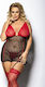 Plus Size Sexy Babydoll Μαύρο