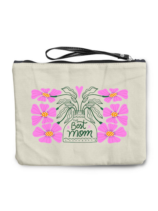 Best Mom Floral Strap Toiletry Bag