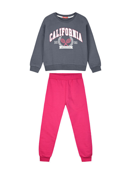 Kids Sweatpants Set Magenta 2pcs