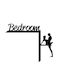 Vivatechnix Handmade Wall Sign Black Made of Metal 45x40cm