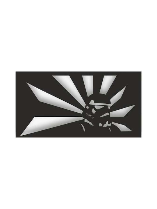 Decorațiune de Perete din Metal Krodesign Kro-1150 Storm Trooper 60 Cm Lungime Negru 1.5 Mm Grosime