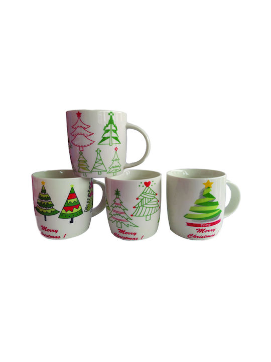 AGC Set Weihnachts-Becher Weihnachts- Tassen D9.5cm. 12Stück