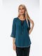 Dress Up Damen Bluse Petrol