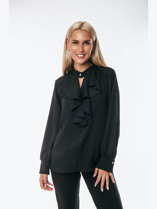 Dress Up Damen Bluse Black