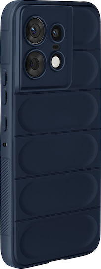 Калъф Avizar за Motorola Edge 50 Pro, удароустойчив, силиконов, 3D текстурен модел, тъмносин