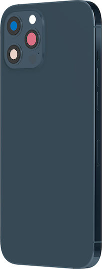 Clappio Frame + Battery Cover Iphone 12 Pro Pacific Blue Rear Window Royal Blue