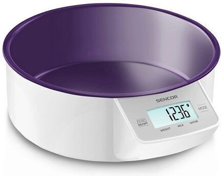 Sencor Digitale Küchenwaage mit Eimer bis 5kg Graue