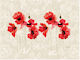 Saint Clair 33x45cm Set 4buc în culoarea Red