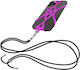 Universal Smartphone Cord Silicone Extendable Adjustable 90cm Purple