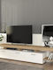 TV-Ständer Acnes Weiß - Sapphire Eiche M220xT40xH52cm
