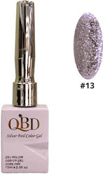 QBD Silver Foil Color Ν.13 Halb-permanenter Nag...