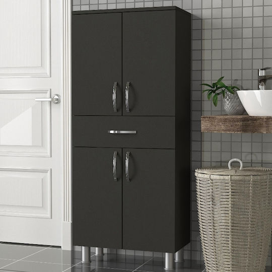 Megapap Montana GP042-0148,2 Badezimmer-Säulenschrank Boden 59.4x31.5x140cm Grau