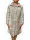 Frauen Pelz White-beige
