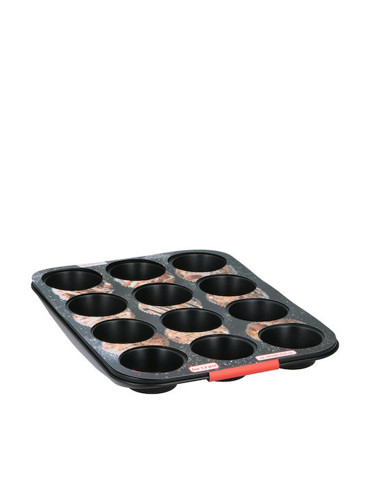 Alpina Appliances Non-stick Cupcakes & Muffins 12 Cups Baking Pan 35x26.5x3cm 12pcs