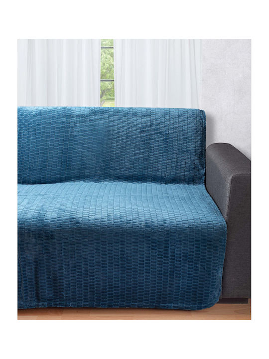 Armchair Throw 150x200cm Blue