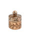 Fylliana Glass Sweet Jar Fl15512 with Lid Transparent 9x14x14cm