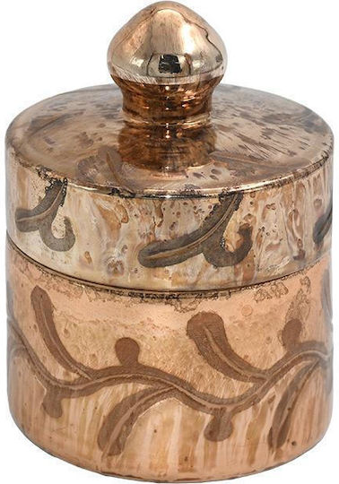 Fylliana Φοντανιέρα Γυάλινη Fl15512 με Καπάκι 9x14x14cm Διάφανη