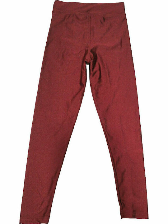 Kids Legging Sports Long Burgundy