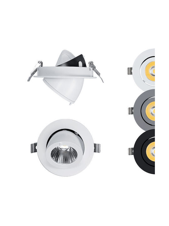 Elmark Single LED Alb Cald Spot în culoarea Alb